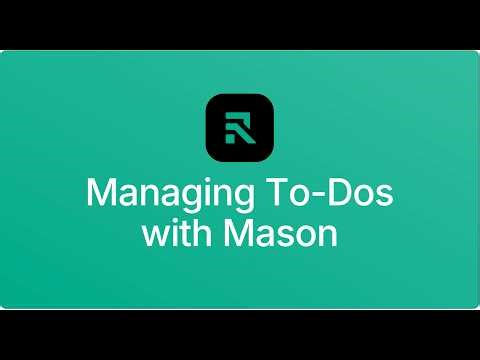 Mason AI To Do List Management