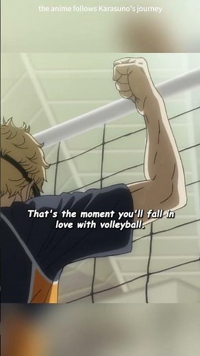 Haikyu!! S3E4-"That's the Moment You'll Fall in Love with Volleyball" #shorts #anime
