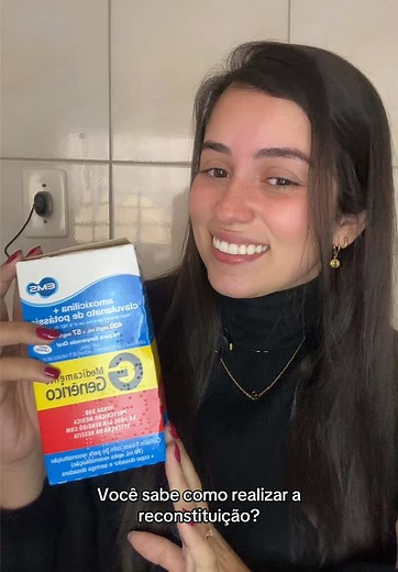 Como Reconstruir Amoxicilina com Clavulanato