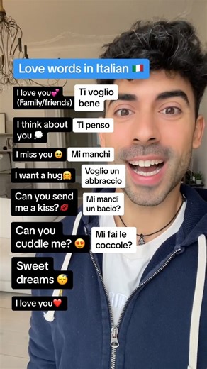Love sentences in italian 🇮🇹❤️ #italian #learnitalian #italiano #language #italianlanguage #languagelearning #parlaitaliano #love #amore | Italianteachertony