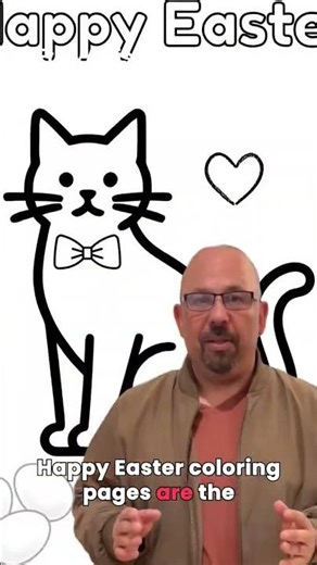 Easter Happy Easter Coloring Pages | Toddler & Preschool Activity | Montessori Activities (PDF )