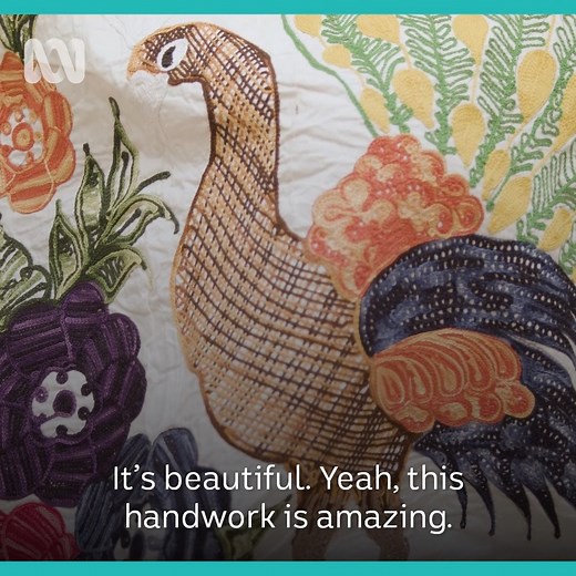 469K views · 9K reactions | Safa El Samad uses embroidery to salvage damaged clothes, disrupting the cycle of fast fashion. She spoke with artist Atong Atem about her process, and they collaborated on a textile and photographic work. #ArtWorksTV | ABC Arts | Facebook