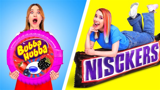 Epic food showdown: Giant vs tiny challenge! Who will conquer?