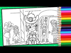 MLP Equestria girls colouring page My little pony coloring for kids MLP EG