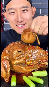 Yummy goat head🐐 #foodblogger #mukbang #eatingshow #asmr #GOAT | Happy Eating Time