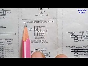 Sunshade/ Chajja Reinforcement Plan Reading || How to read Structural Drawing of Sunshade / Chajja