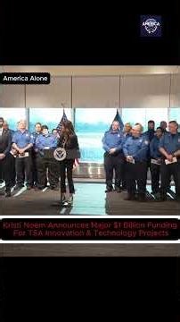 Noem Announces Major $1 Billion Funding For TSA Innovation & Technology Projects #shorts #tsa #tech