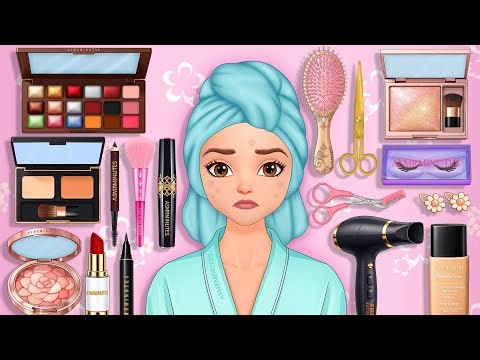 ASMR makeup homeless transformation/ beautiful animation makeover 😍