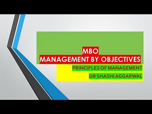 MBO/MANAGEMENT BY OBJECTIVES
