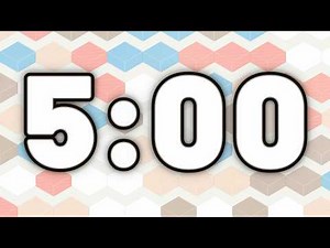 5 Minute Countdown Timer for Classroom 🕒 5 Min Timer – Flip Digits & Soft Isometric Blocks #viral