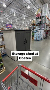 Costco Guide | Angela Ackerman | Costco Finds on Instagram: "New Lifetime storage shed at Costco! Great size for extra storage space on the side yard! #costco #costcofinds #organized #storage #storagesolutions"