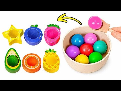 Colors & Fruits for Kids | Sorting Game for Toddlers 🍌🍇