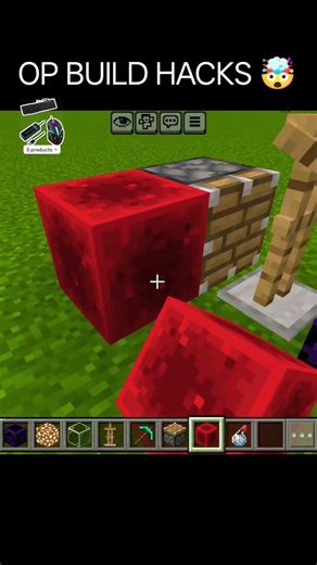 Minecraft Op Build Hacks #minecraft #viral #buildhacks #shorts
