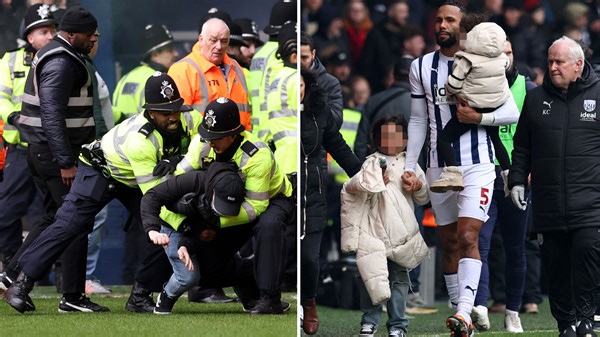West Brom star rescues children from stands amid horrific scenes at FA Cup tie