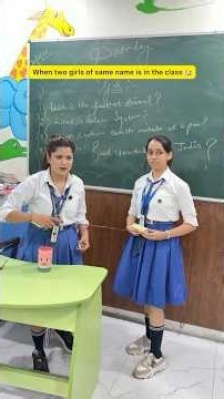 Jab class m 2 same name ki ladkiya ho 👧🏼🏫 #shorts #ytshorts #sejalgabashorts