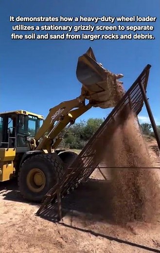 How Industrial Soil Screening Works: Wheel Loader and Grizzly Screen Mechanics