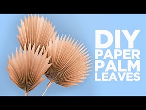 DIY Palm Leaves | How to Make Paper Palm Leaves | Easy Paper Crafts | Room Decor DIY