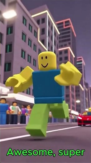 He landed right on the ROBLOX road — and got behind the wheel! 🚗🔥