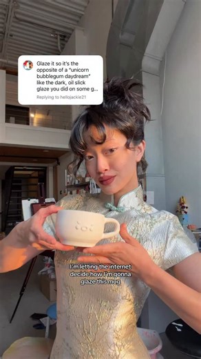 Garbo Zhu on Instagram: "How should I glaze the next mug?"