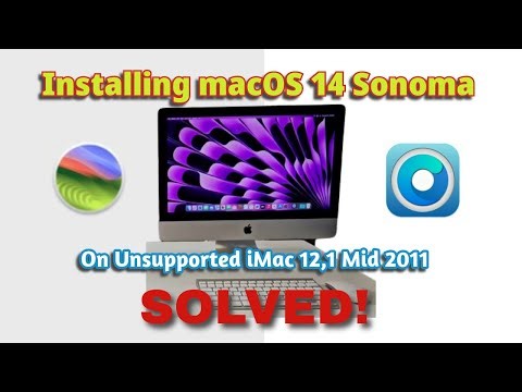 Upgrading 12 Year Old iMac to macOS 14 Sonoma - SOLVED!