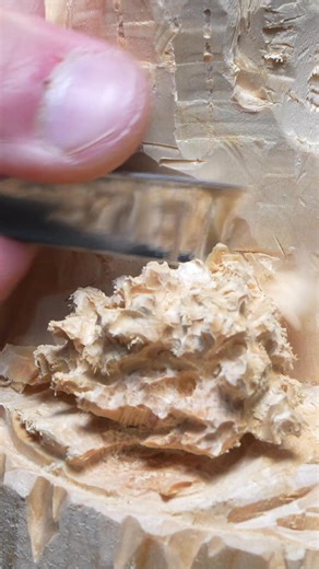 Hand carving a simple pine tree scene #handmade #woodcarving #artwork | Wood & Wonder Creations