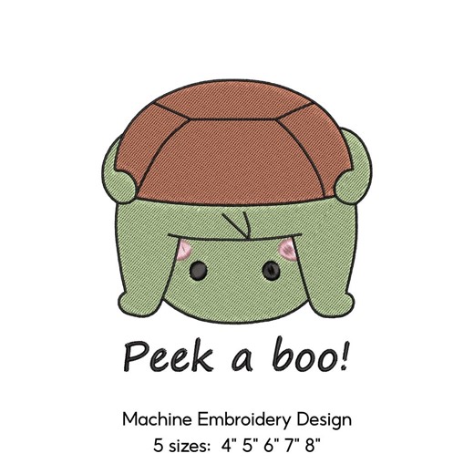 Cute Baby Turtle Animal Embroidery Design Machine Embroidery Designs, Baby Embroidery (digital Download) - Etsy