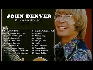 John Denver Greatest Hits Playlist - The Best Songs of John Denver - Best Folk & Country of All Time