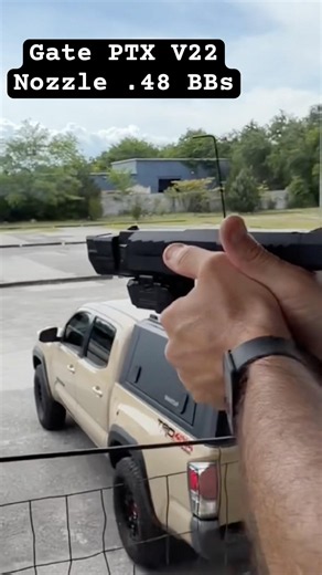 Gate PTX .48 BBs… Testing the v22 nozzle! #airsoft #outdoors #milsim