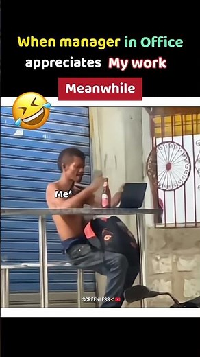 When Manager Appreciates My Work 😂 | Employee Meme | funny meme video #shorts
