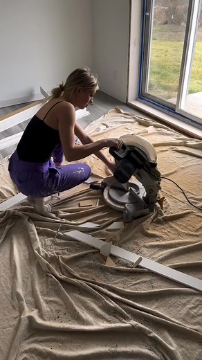 64K views · 586 reactions | Installing baseboards! I’m pretty new to this still:) any tips? #trim #contractor #construction #renovation #baseboard #diy #womanpower #girlpower #constructionlife | Bluecollarblondie | Facebook