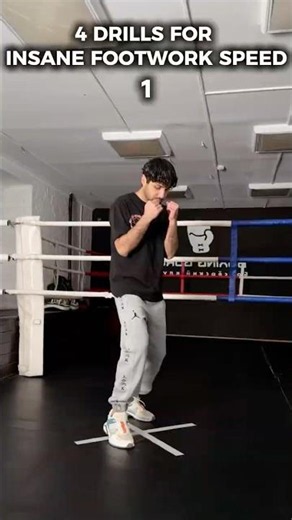 4 drills for INSANSE FOOTWORK SPEED ✔️ #boxer #boxingcoach #boxingtraining #footwork #boxing