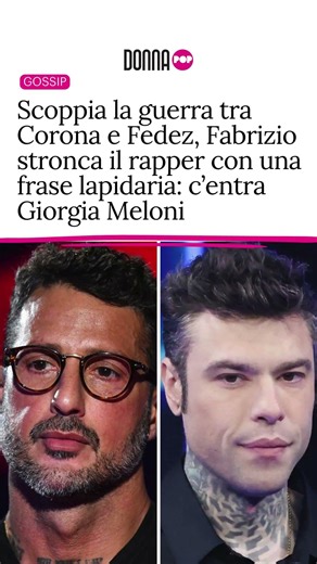 Scoppia la guerra tra Corona e Fedez, Fabrizio stronca il rapper con una frase lapidaria