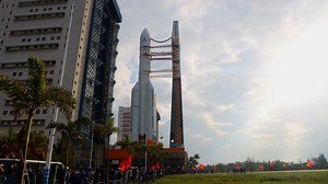 16K views · 635 reactions | China prepares to launch the Long March-5 rocket for the Chang'e-5 lunar mission later this month. The rocket has been vertically transported to the launch area in Wenchang. #LunarMission | China Xinhua News | Facebook