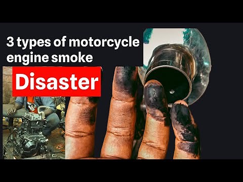 3 Major Causes of Motorcycle Exhaust Smoke || Motorcycle Engine Problems