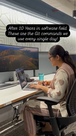Palak Awasthi | Tech | Career | Lifestyle on Instagram: "1. git clone - Clone a repository 2. git add - Stage changes for commit 3. git commit - commit staged changes 4. git push - Push commits to remote 5. git pull - Fetch and merge changes from remote 6. git branch - List, create, or delete branches 7. git checkout - Switch branches or restore files 8. git merge - Merge branches 9. git stash - Stash changes for later 10. git status - Check the status of your repository Bonus: - git log - View 