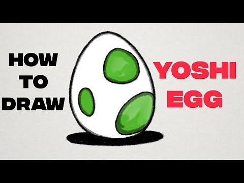 How to Draw Yoshi Egg - Easy Drawing Tutorial