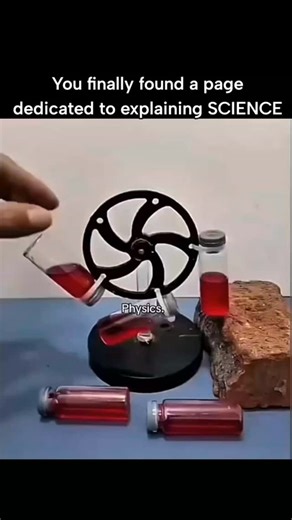 GLOBAL Explained on Instagram: "This captivating video by VIREXAHUB is approximately 1 minute long and showcases a series of mind-bending physics phenomena. The video starts with a demonstration of a self-balancing perpetual motion machine using liquid-filled vials. It then transitions to several other fascinating clips, including a spider interacting with a spinning drill, an incredibly stable paper airplane flight in an auditorium, a suspended weight defying gravity, a marble spiraling through