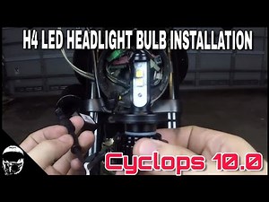 Motorcycle LED Headlight Bulb Installation