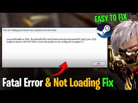 Fix Highguard UE Fatal Error on PC | UE-Highguard Crash & LowLevelFatalError Solved 🔧