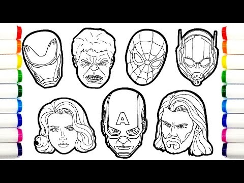Spider-Man Coloring Pages Spider-Man and Friends draw marvel coloring compilation 30 cool