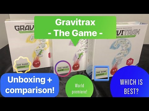 Gravitrax The Game: COURSE vs FLOW vs IMPACT!! Unboxing + comparison!! World Premiere!!!