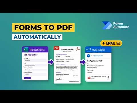 Convert Microsoft Forms Responses to PDF and Email Automatically | Power Automate