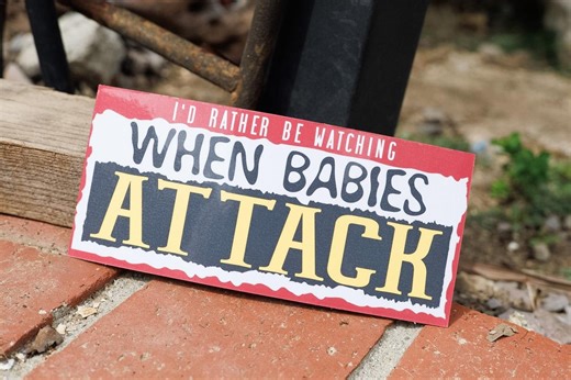 When BABIES ATTACK XL Bumper Sticker - Etsy