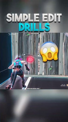 Simple edit practice drills 🎯 #fortnite