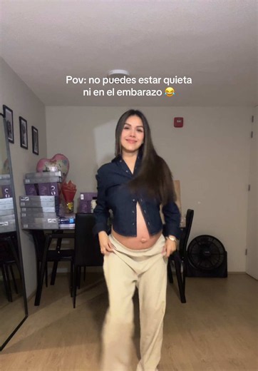 ESPÉRENSE QUE ME APRENDA TODA LA COREO 😂😂😂😂 #viral #embarazo | Pregnant