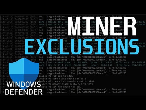 Windows Defender Miner Exclusion | Add Exclusions for Windows Defender in Windows 10