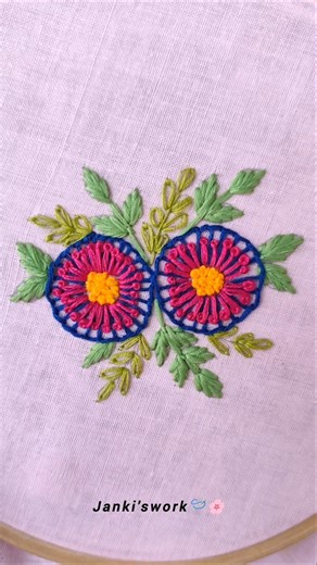 embroidery tutorial for beginners🪡❤#shortsfeed#embroiderydesigns#explorepage#viralvideo#trending#art