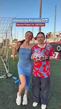 Attempting Penalty Shots ⚽️😂 (in a dress) # #bravegang