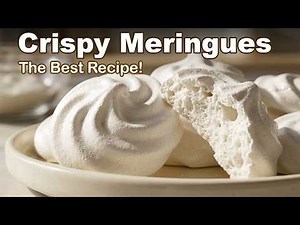 The Best Recipe! Crispy Homemade Meringue Cookies with Just 4 Ingredients 🤍✨