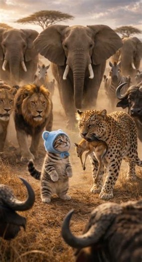 Brave Guardian: Rescuing a Baby Gazelle from a Leopard | Guardian Bear-Cat Gomyangi